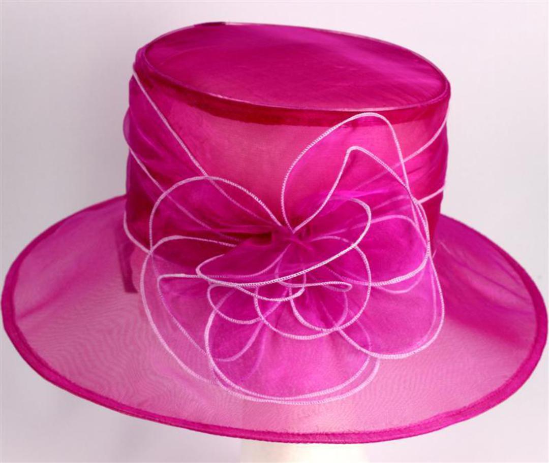 Organza fashion hat rose Code:HS/1216 image 0